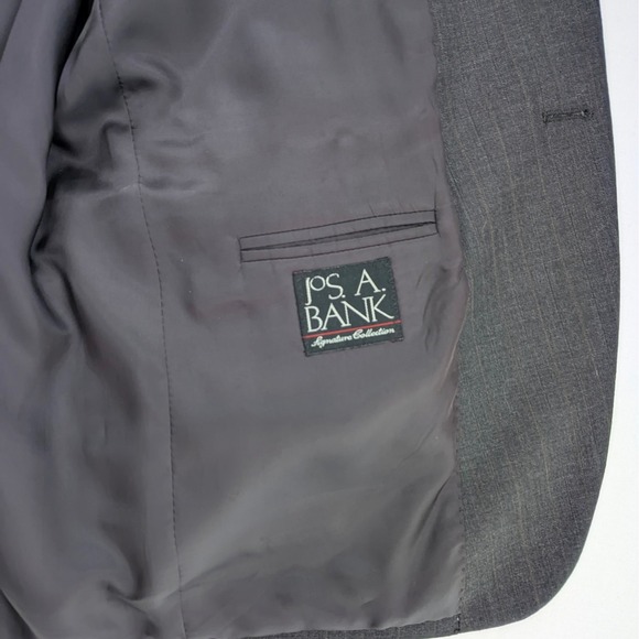 🧥 Jos A. Bank Signature Wool Blazer | Charcoal Gray | 44R - Picture 14 of 15